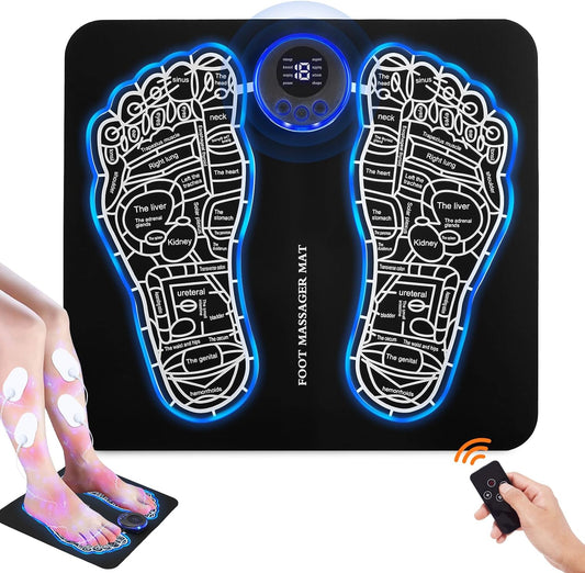 VoltraFlex© EMS Foot Reflexology Massager for Feet Circulation: 6 Modes & 9 Intensities